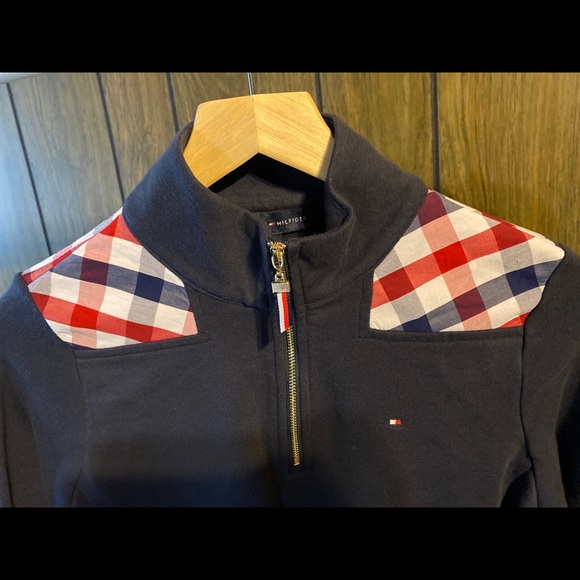 Tommy Hilfiger Half Zip Pullover Funnel Neck Sweater Women Size XS - Picture 9 of 10